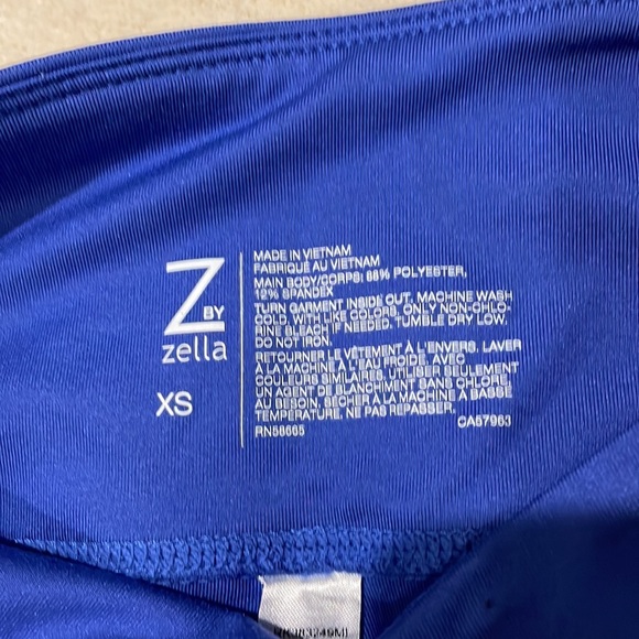 Z by Zella Cropped Blue Leggings in size  XS - Picture 2 of 7